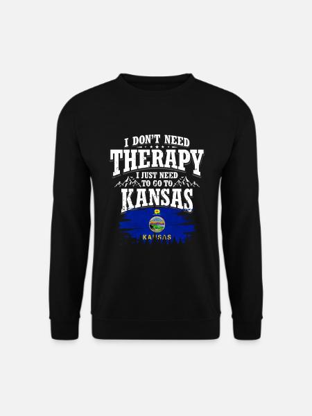 Kansas - Unisex Pullover - Schwarz