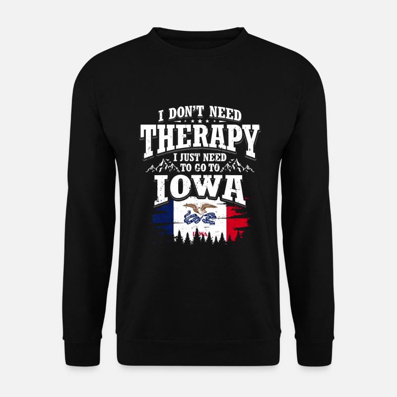 Iowa - Unisex Pullover - Schwarz