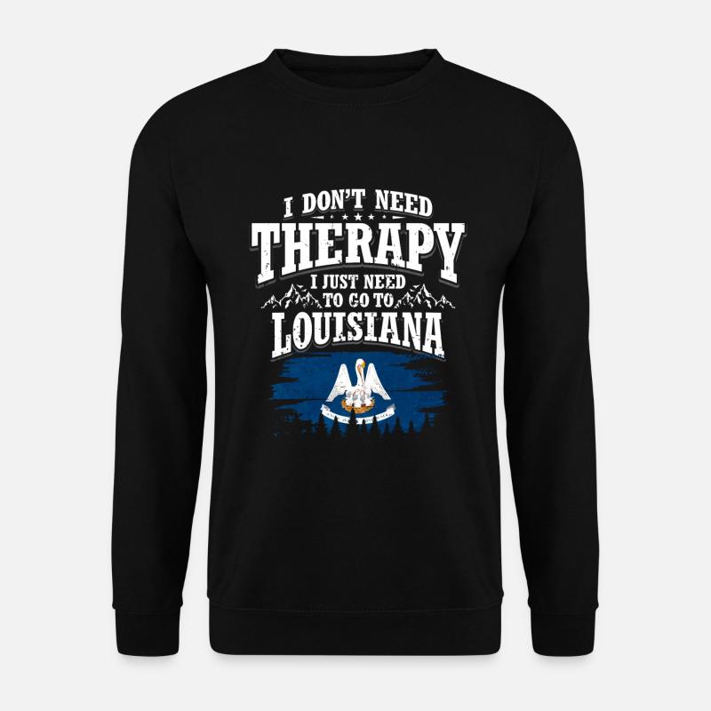 Louisiana - Unisex Pullover - Schwarz