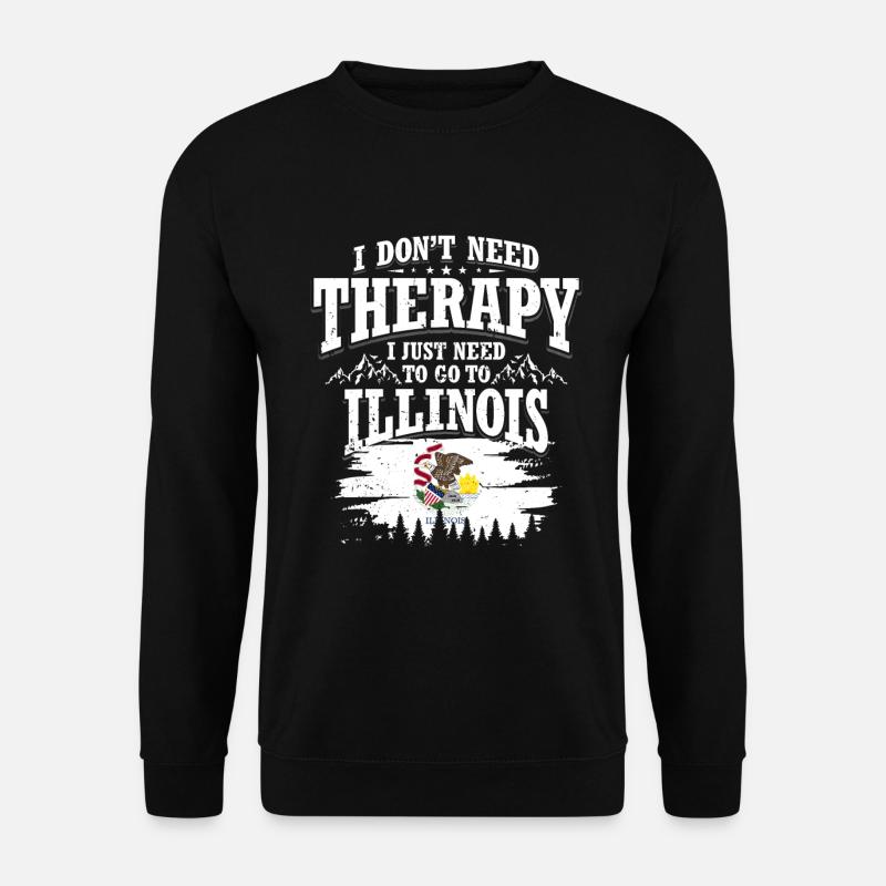 Illinois - Unisex Pullover - Schwarz