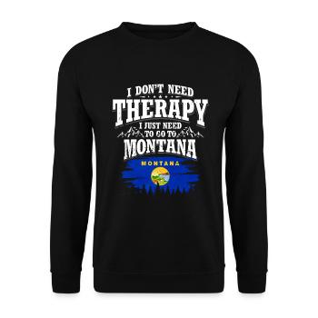 Montana - Unisex Pullover - Schwarz - Vorne - Alina (178cm) & Michal (187cm)