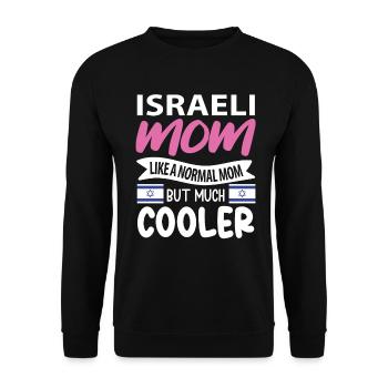 Israel - Unisex Sweatshirt - black - Front - Alina (178cm) & Michal (187cm)