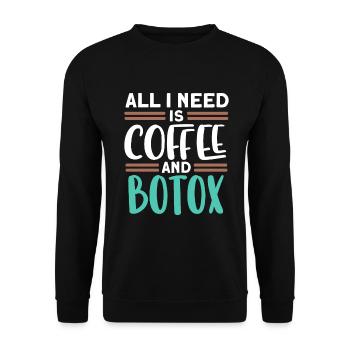 Botox - Unisex Pullover - Schwarz - Vorne - Alina (178cm) & Michal (187cm)