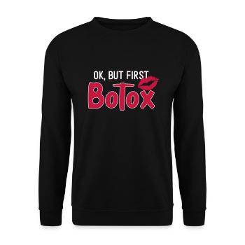 Botox - Unisex Pullover - Schwarz - Vorne - Alina (178cm) & Michal (187cm)
