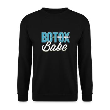 Botox - Unisex Pullover - Schwarz - Vorne - Alina (178cm) & Michal (187cm)
