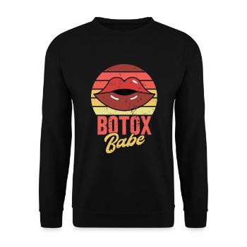Botox - Unisex Pullover - Schwarz - Vorne - Alina (178cm) & Michal (187cm)
