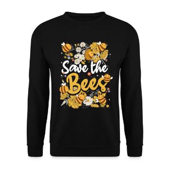 Sauvez les abeilles Apiculteur abeille douce et abeilles - Sweat-shirt Unisexe - noir - Devant - Alina (178cm) & Michal (187cm)