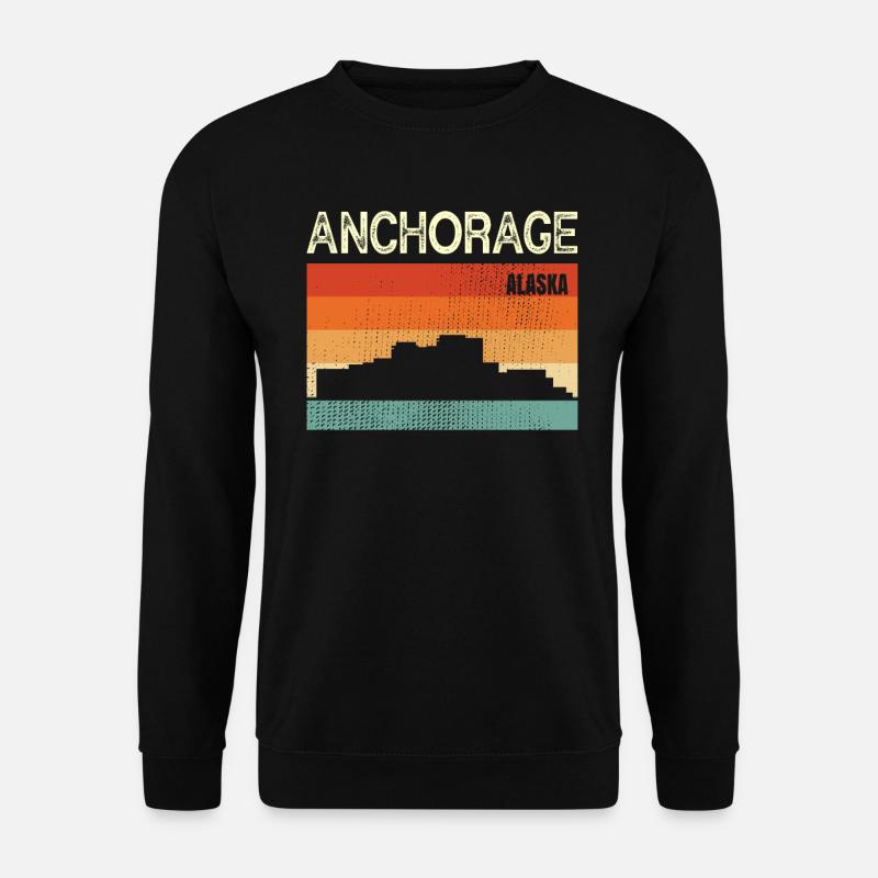 Anchorage Alaska - Unisex Pullover - Schwarz