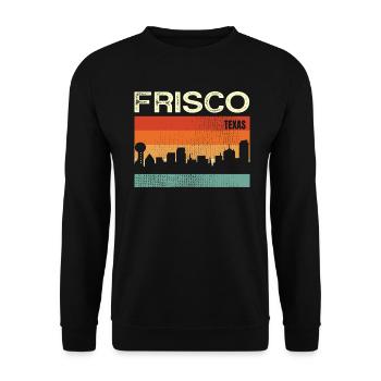 Frisco, Texas - Sweat-shirt Unisexe - noir - Devant - Alina (178cm) & Michal (187cm)