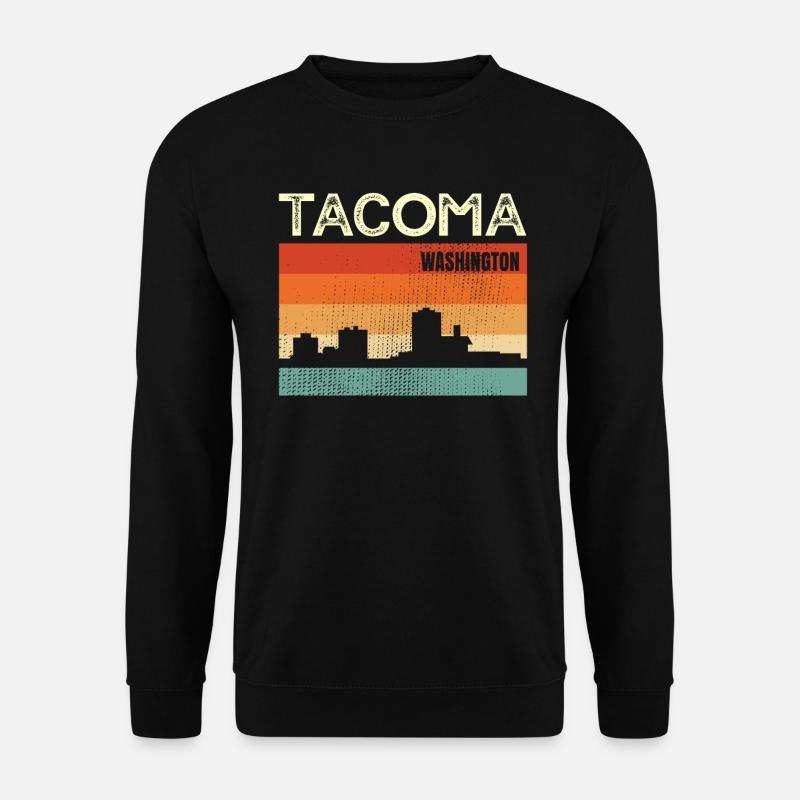 Tacoma Washington - Unisex Pullover - Schwarz