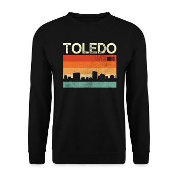 Toledo Ohio - Unisex Pullover - Schwarz - Vorne - Alina (178cm) & Michal (187cm)