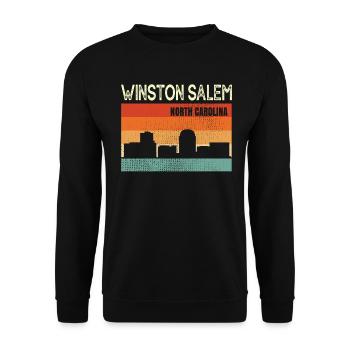 Virginia strand virginia - Unisex Pullover - Schwarz - Vorne - Alina (178cm) & Michal (187cm)