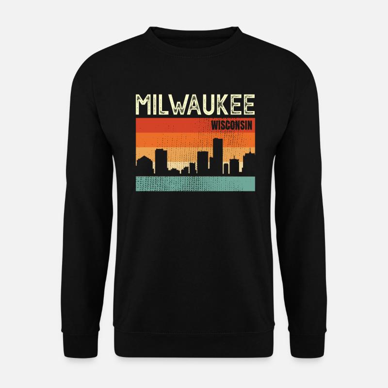Milwaukee Wisconsin - Unisex Pullover - Schwarz