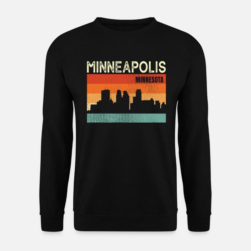 Minneapolis, Minnesota - Unisex Pullover - Schwarz