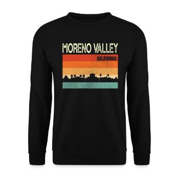 Moreno Valley Californie - Sweat-shirt Unisexe - noir - Devant - Alina (178cm) & Michal (187cm)