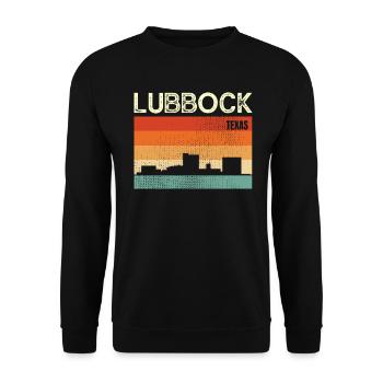 Lubbock Texas - Sweat-shirt Unisexe - noir - Devant - Alina (178cm) & Michal (187cm)