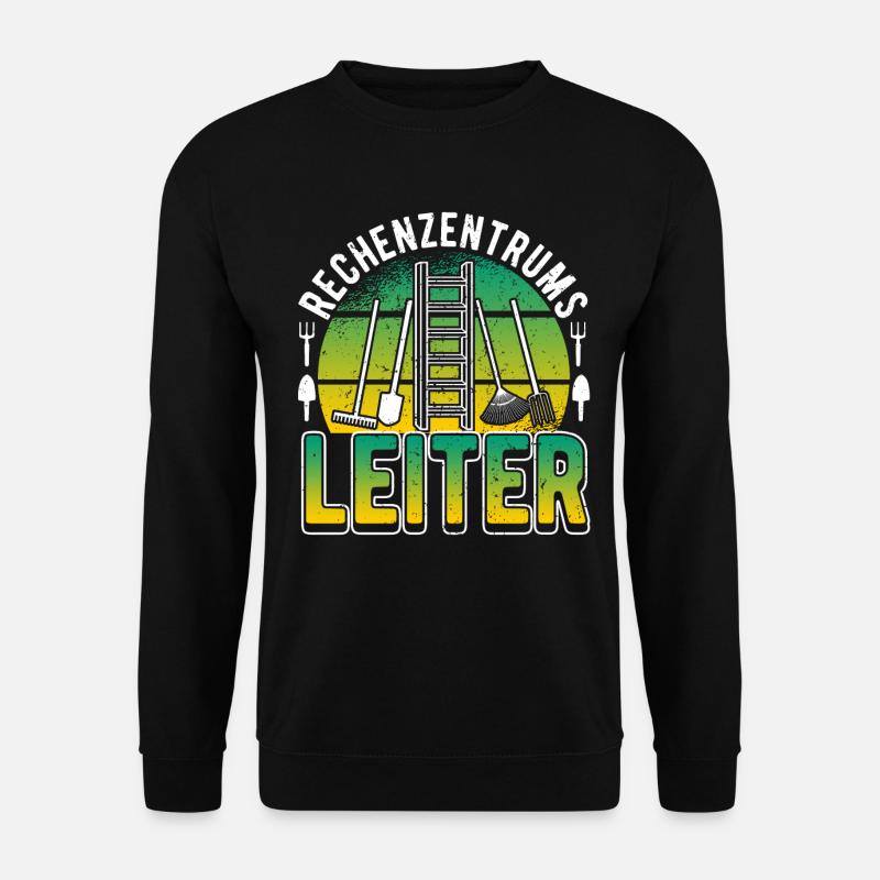 Rechenzentrumsleiter Rechen & Leiter Garten - Unisex Pullover - Schwarz