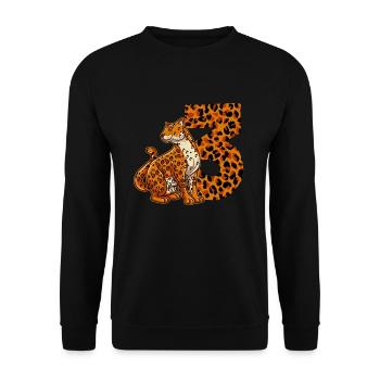 3 ans garçon anniversaire Jaguar - Sweat-shirt Unisexe - noir - Devant - Alina (178cm) & Michal (187cm)
