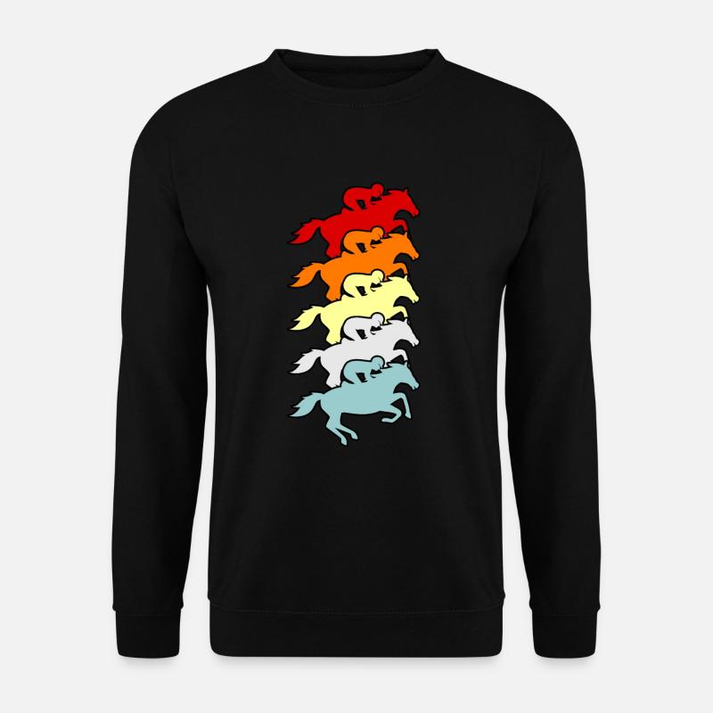 Reiter-lustiges Reiten-mädchen-geschenk - Unisex Pullover - Schwarz
