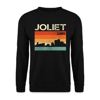 Joliet - Sweat-shirt Unisexe - noir - Devant - Alina (178cm) & Michal (187cm)