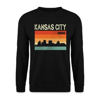 Kansas City Missouri - Sweat-shirt Unisexe - noir - Devant - Alina (178cm) & Michal (187cm)