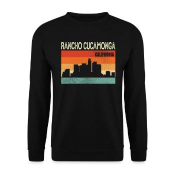 Rancho Cucamonga - Sweat-shirt Unisexe - noir - Devant - Alina (178cm) & Michal (187cm)
