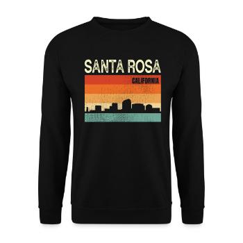 Santa Rosa - Unisex Sweatshirt - black - Front - Alina (178cm) & Michal (187cm)