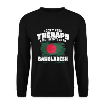 Bangladesh - Unisex Sweatshirt - black - Front - Alina (178cm) & Michal (187cm)