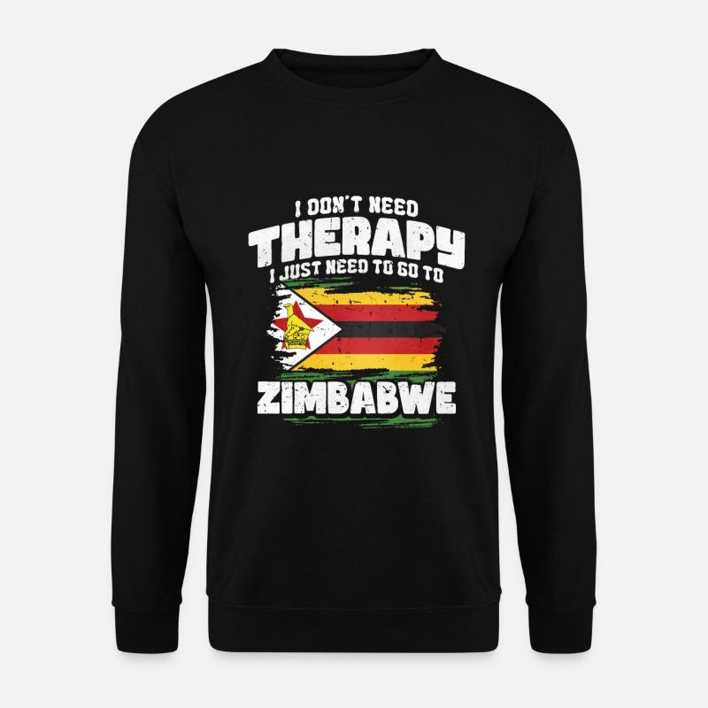 Zimbabwe - Unisex Pullover - Schwarz