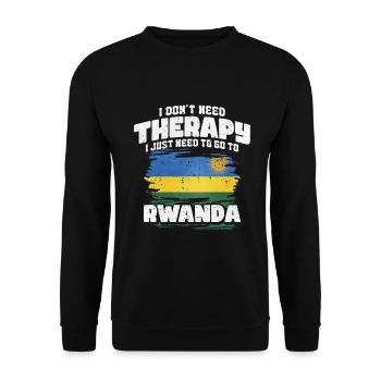 Ruanda - Unisex Pullover - Schwarz - Vorne - Alina (178cm) & Michal (187cm)