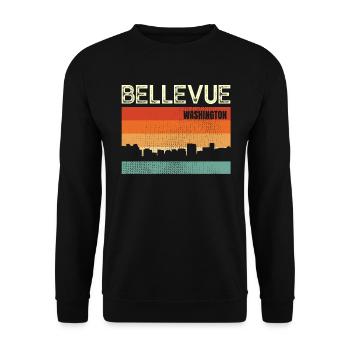 Bellevue - Sweat-shirt Unisexe - noir - Devant - Alina (178cm) & Michal (187cm)