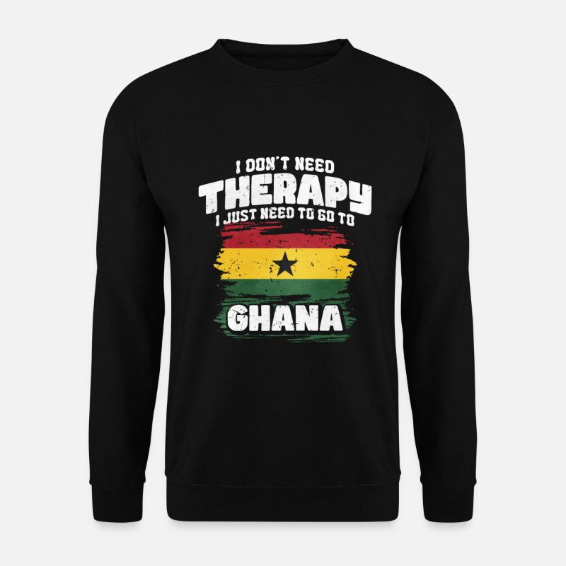 Ghana - Unisex Pullover - Schwarz