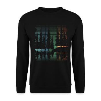Retro Forest Randonnée en plein air Nature - Sweat-shirt Unisexe - noir - Devant - Alina (178cm) & Michal (187cm)