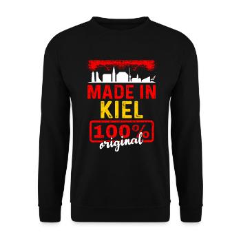 Krefeld - Unisex Pullover - Schwarz - Vorne - Alina (178cm) & Michal (187cm)