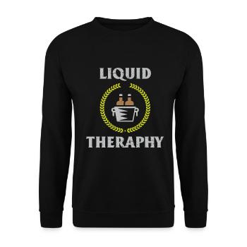 Beer Beer Drinker Party Pub Alcohol - Unisex Sweatshirt - black - Front - Alina (178cm) & Michal (187cm)