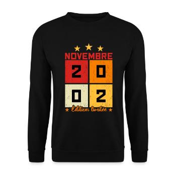 Novembre 2002 Édition limitée - Sweat-shirt Unisexe - noir - Devant - Alina (178cm) & Michal (187cm)