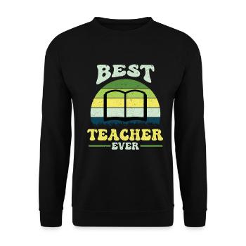 Teacher Primary School Teacher Secondary School Teacher - Unisex Sweatshirt - black - Front - Alina (178cm) & Michal (187cm)