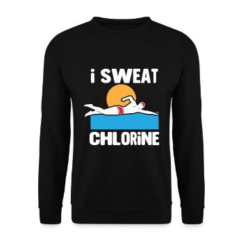 Swimmers Swimming 50 meters track Breaststroke - Unisex Sweatshirt - black - Front - Alina (178cm) & Michal (187cm)