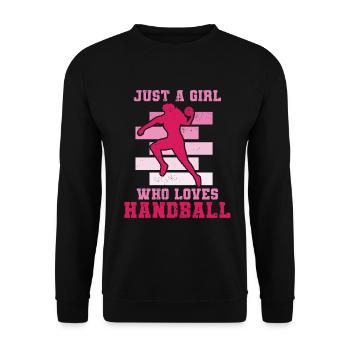 Handball HandballEur Ball Sport - Sweat-shirt Unisexe - noir - Devant - Alina (178cm) & Michal (187cm)