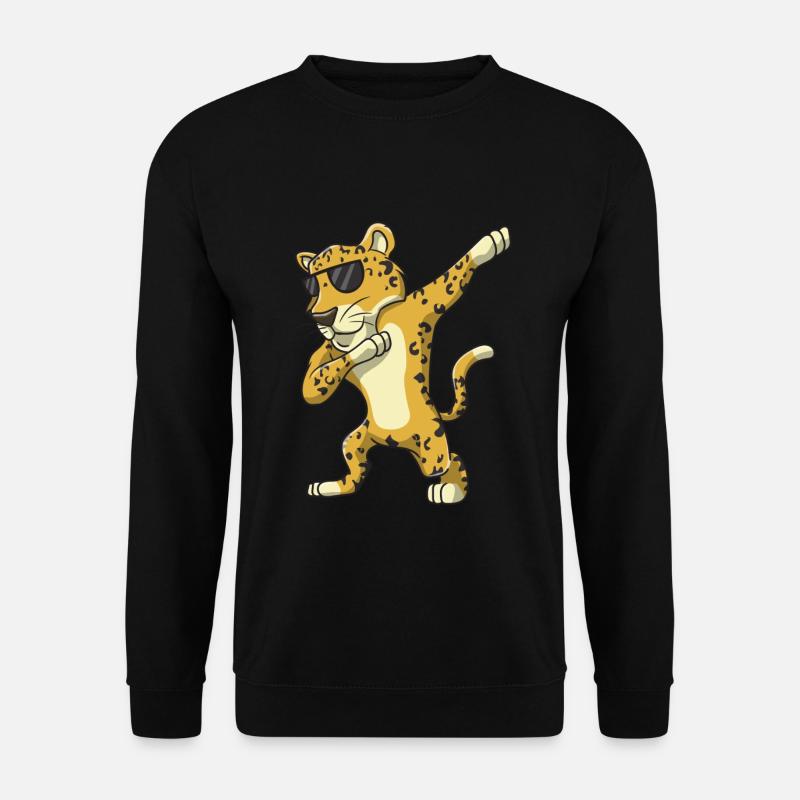 Leoparden-Sonnenbrille - Unisex Pullover - Schwarz