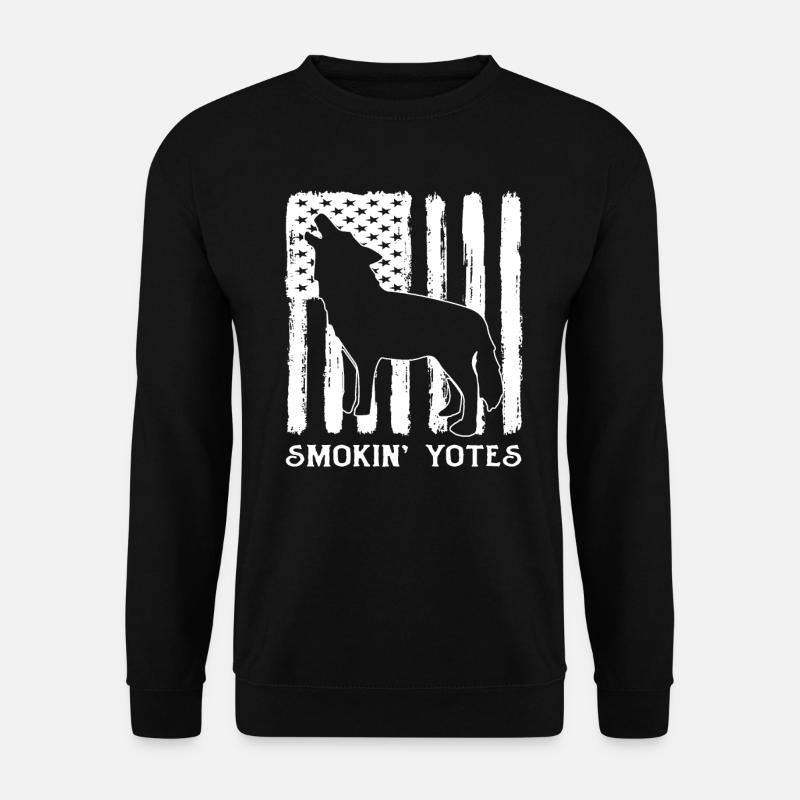Kojote Kojotenjagd Geschenk - Unisex Pullover - Schwarz