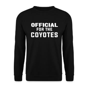 Kojotenjagd Kojote Geschenk - Unisex Pullover - Schwarz - Vorne - Alina (178cm) & Michal (187cm)