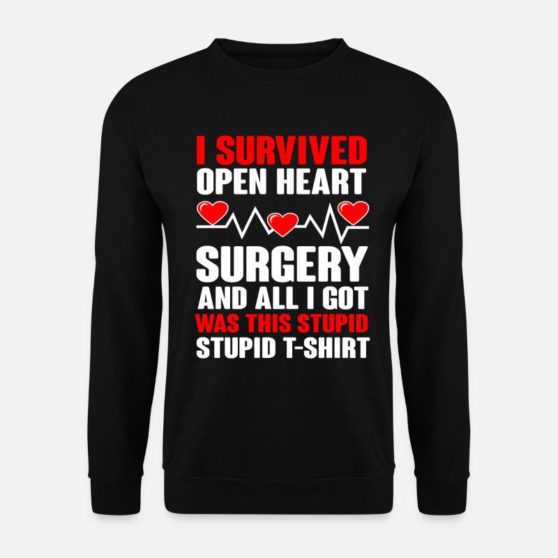 Open Heart Surgery Gift - Unisex Sweatshirt - black