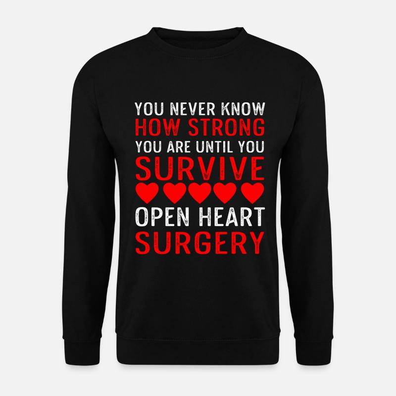 Open Heart Surgery Gift - Unisex Sweatshirt - black