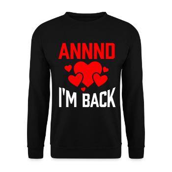 Cadeau de chirurgie à cœur ouvert - Sweat-shirt Unisexe - noir - Devant - Alina (178cm) & Michal (187cm)