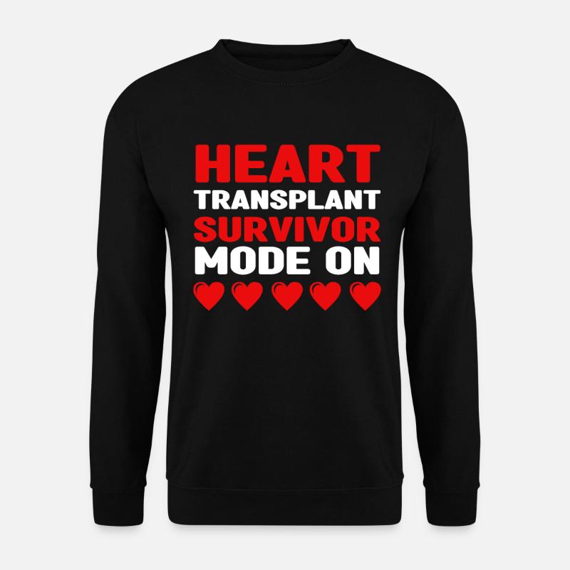 Operation Am Offen Herzen Geschenk - Unisex Pullover - Schwarz