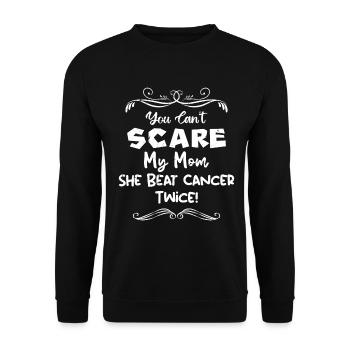 Pink October , Breast Cancer , Mom - Unisex Sweatshirt - black - Front - Alina (178cm) & Michal (187cm)