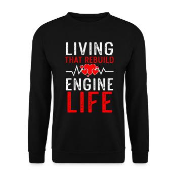 Cadeau de chirurgie à cœur ouvert - Sweat-shirt Unisexe - noir - Devant - Alina (178cm) & Michal (187cm)