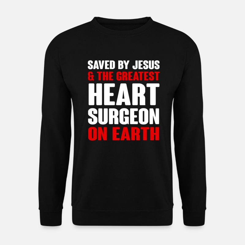Operation Am Offen Herzen Geschenk - Unisex Pullover - Schwarz