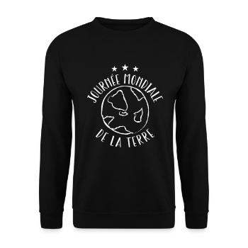Journée mondiale de la Terre - Sweat-shirt Unisexe - noir - Devant - Alina (178cm) & Michal (187cm)